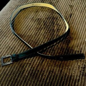 Black St John Belt Sz 16/ Large